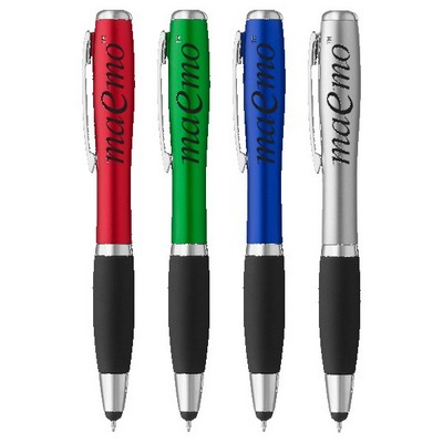 Curvaceous Stylus Ballpoint With Light